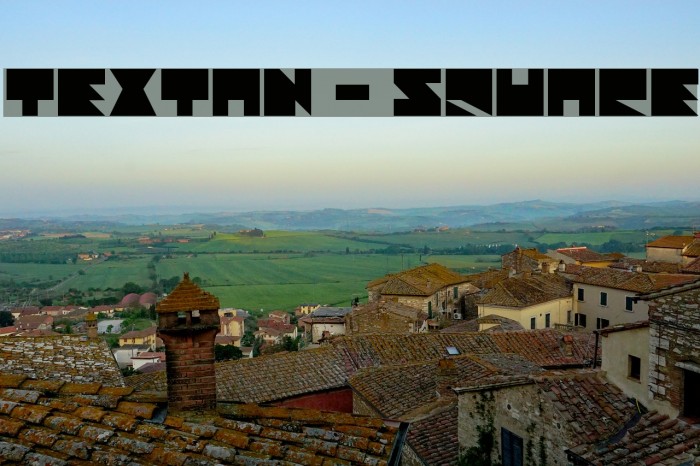 Textan - Square Font examples
