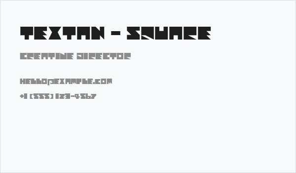 Textan - Square Business Card