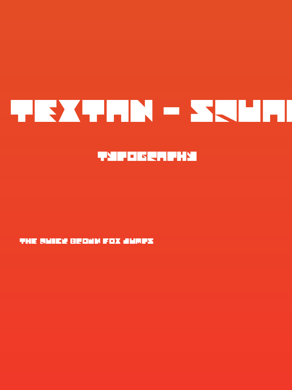 Textan - Square Poster
