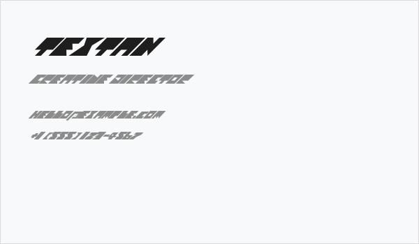 Textan Business Card