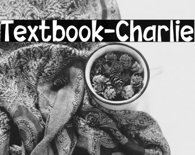 Textbook-Charlie Font examples