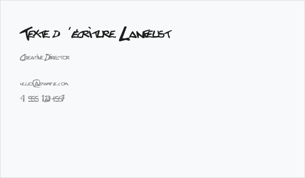 Texte d'écriture Lanfeust Business Card