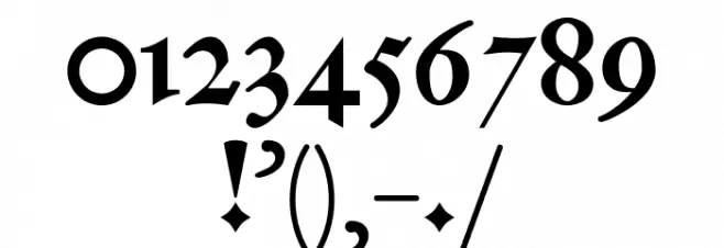 Textura Belgica Font OTHER CHARS