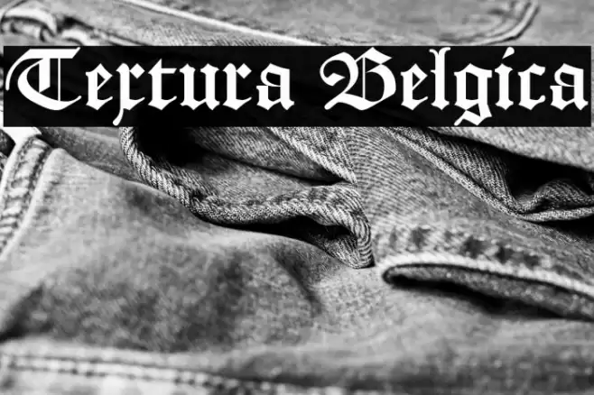 Textura Belgica Font examples