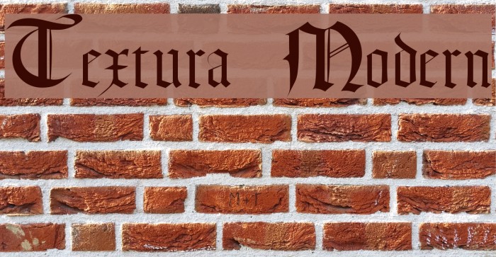 Textura Modern Font examples