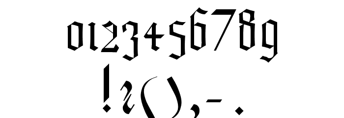 TexturaModern Font OTHER CHARS