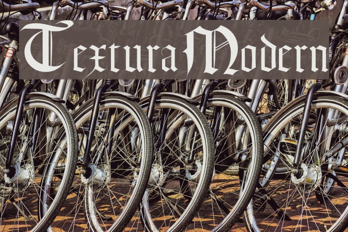 TexturaModern Font examples