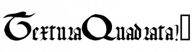 TexturaQuadrata!"  Free Fonts Download