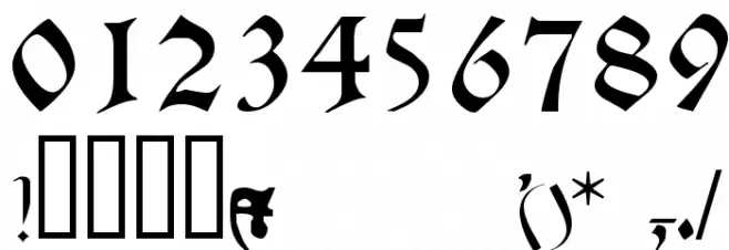 TexturaQuadrata!` Schriftart Anderer Schreiben