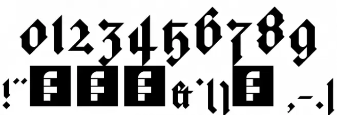 Texture Regular Font OTHER CHARS