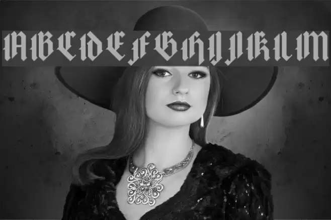 Texture Regular Font examples