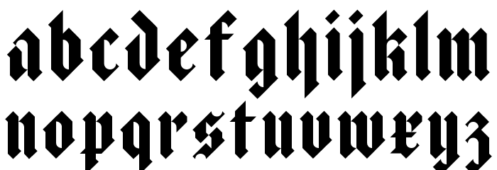 Texture Regular Font LOWERCASE