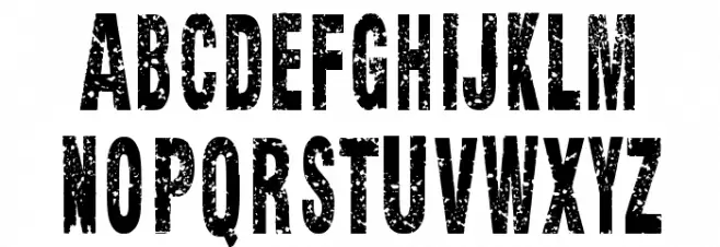 Texture Road Schriftart Groß