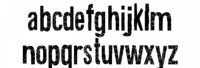 Texture Road Font LOWERCASE