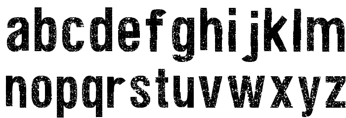 Texture Road Font LOWERCASE