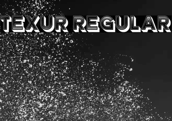 Texur Regular Font examples