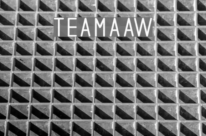 teamaaw Font examples