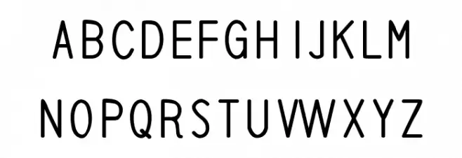 teamaaw Caratteri MINUSCOLO