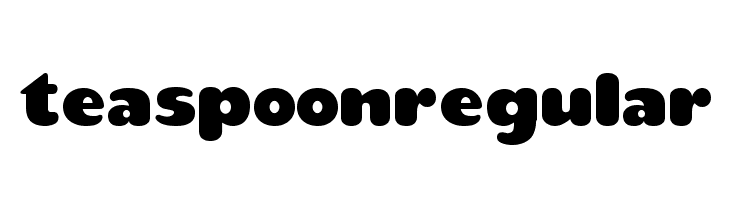teaspoonRegular Font