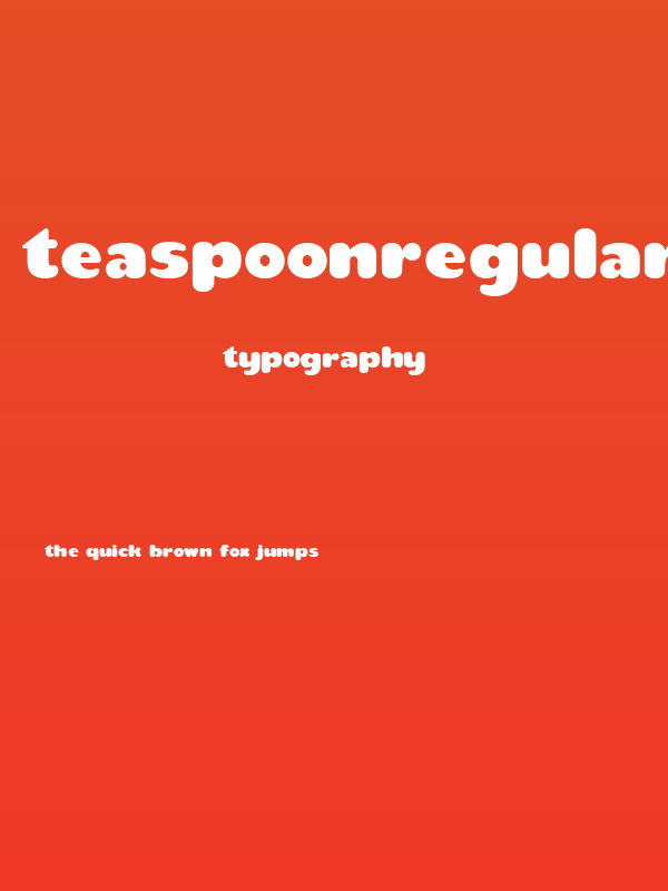 teaspoonRegular Poster