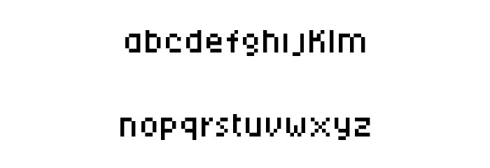 techkr Font LOWERCASE