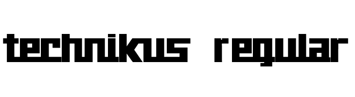 technikus Regular  Free Fonts Download