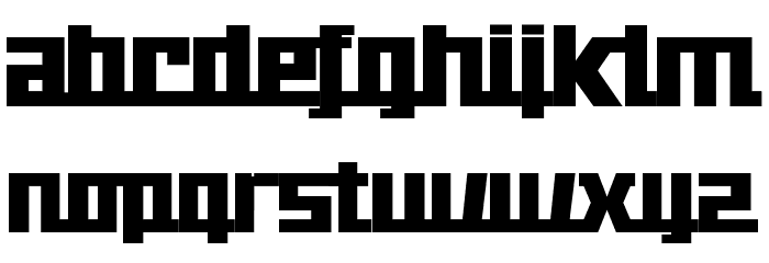 technikus Regular Font LOWERCASE