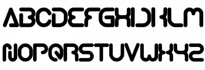 techno VARIOUS Schriftart Groß