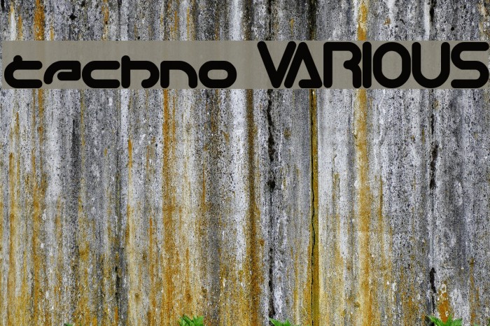techno VARIOUS Font examples