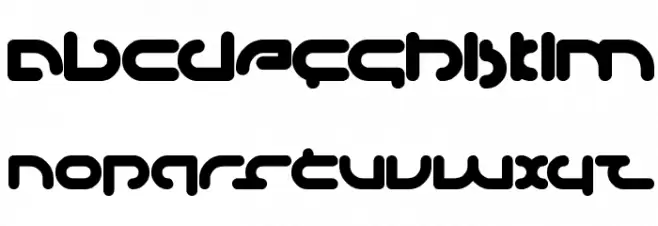 techno VARIOUS Font LOWERCASE