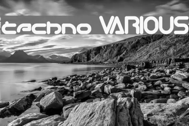 techno VARIOUS Font examples
