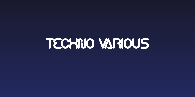 techno VARIOUS Social Header