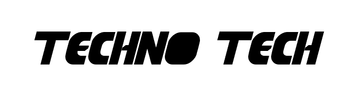 techno tech  フリーフォントのダウンロード