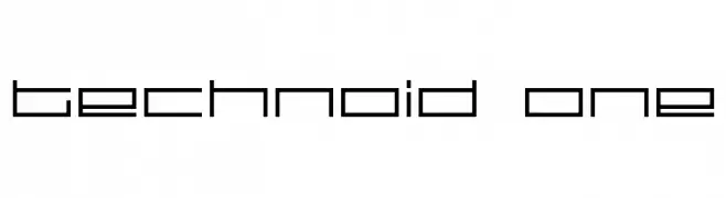 technoid one  नि: शुल्क फ़ॉन्ट्स डाउनलोड