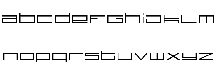 technoid one Font LOWERCASE