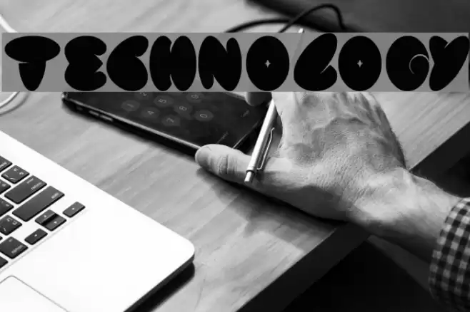 technology Font examples