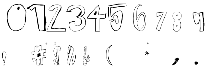 teenage dreamRegular Font OTHER CHARS