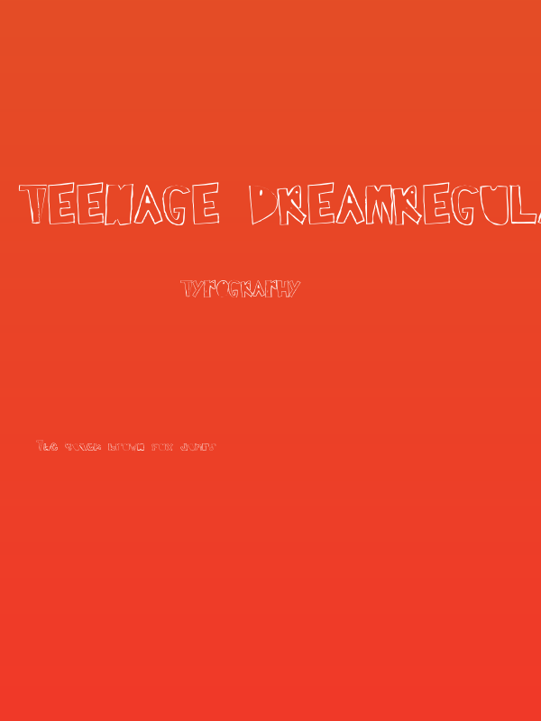 teenage dreamRegular Poster