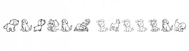 tender puppies  تنزيل الخطوط