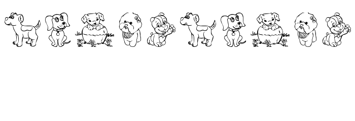 tender puppies Font OTHER CHARS