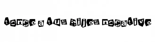 tengo a tus hijos negativo  नि: शुल्क फ़ॉन्ट्स डाउनलोड