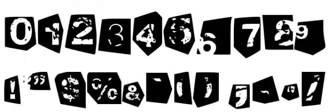 tengo a tus hijos negativo Font OTHER CHARS