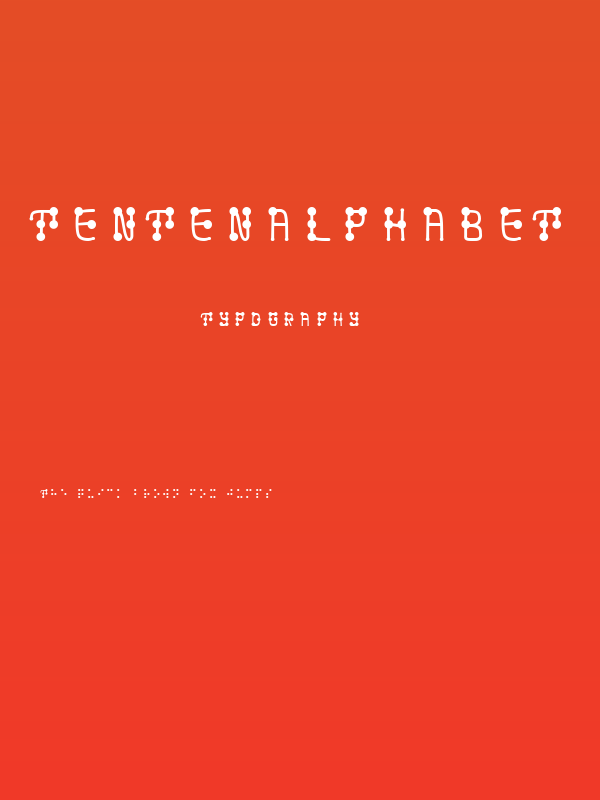 tentenalphabet Poster