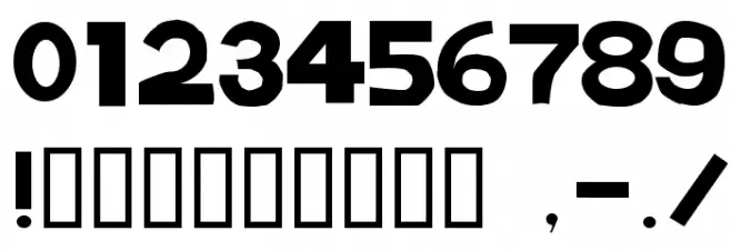 tenuki gothic Normal Font OTHER CHARS