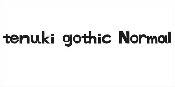 tenuki gothic Normal Logo