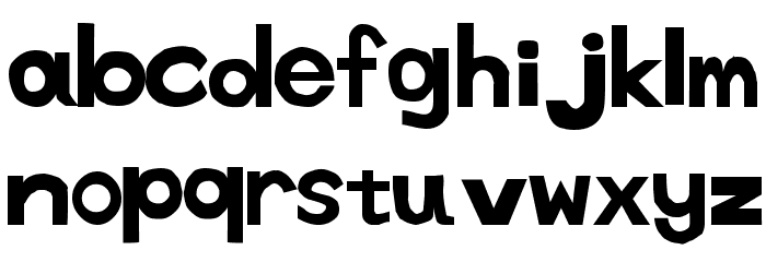 tenuki gothic Normal Font LOWERCASE