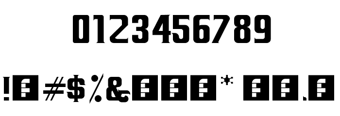 terminally chisseled Regular Font OTHER CHARS