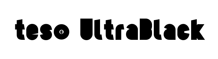 tes© UltraBlack Font