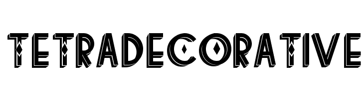 tetradecorative Font