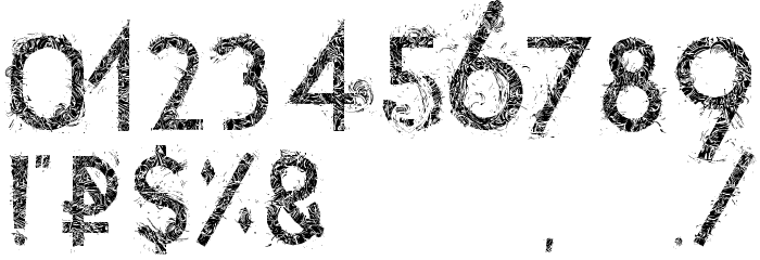 tetradecorative Font OTHER CHARS